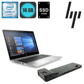 HP EliteBook 850 G5 i7 8650U 16GB 512GB SSD + Docking station